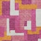 Homeroots 8' X 10' Pink Ivory And Orange Geometric Washable Indoor Outdoor Area Rug 613226 - alternate 7