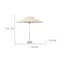 Homeroots 10ft Ecru Polyester Round Market Patio Umbrella 491971 - alternate 3