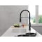 Delta Ermelo Single Handle Pull-Down Spring Kitchen Faucet Matte Black 18887-BL-DST - alternate 6