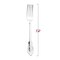 Smarty Had A Party Shiny Baroque Silver Plastic Forks (600 Forks), 600PK 7955-SBQ-CASE - alternate 9