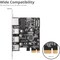 Siig ADDS THREE USB-A PORTS AND ONE GIGABIT ETHERNET PORT TO YOUR PCIE 2.0 ENABLED DE LB-US0614-S1 - alternate 4