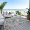 Homeroots 3' X 5' Gray Charcoal And Ivory Abstract Washable Indoor Outdoor Area Rug 577667 - alternate 8