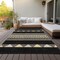 Homeroots 5' X 8' Black Ivory And Wheat Southwestern Washable Indoor Outdoor Area Rug 613886 - alternate 7