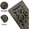 Sierra Grates 4 in. H X 14 in. W Powder Coat Steel, Metallic Bronze Floor Register FLR414-BRZ - alternate 5