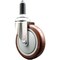 Service Caster 5 Inch 316SS Maroon Polyurethane Wheel Swivel 1-1/8 Inch Expanding Stem Caster SCC-SS316EX20S514-PPUB-MRN-118 - alternate 1
