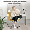 Yssoa Simple Deluxe Armless Office Desk Chair, Modern Cute Swivel Vanity Chair Comfy Home Office Chairs w 3A88HKCHAIROFFICEYLW01 - alternate 5