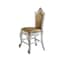 Homeroots Set of Two 24" Brown and Pearl Faux Leather and Solid Wood Counter Height Bar Chairs, 2PK 573448 - alternate 4