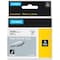 Dymo Rhino Continuous Label Roll Cartridge, Single Side, Polyolefin, 1/2 in x 5 ft, Black on White, Gloss 18055 - alternate 1