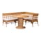 Bali & Pari Monica Bohemian Light Honey Rattan 3-Piece Dining Nook Set 258-14174-14175-14154-ZORO - alternate 1