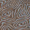 Homeroots 8' Brown And Light Blue Round Abstract Washable Indoor Outdoor Area Rug 599792 - alternate 6