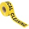 Ironwear 3in x 1000' Barricade Tape, Caution Chemical Cleaning, 2.5 Mil Thick, Yellow 1100-06 - alternate 3
