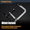 Powertec 6 in. Heavy Duty F Style Bar Clamps, 3-1/4 in. Throat Depth, 480 lb Clamping Force (4-Pack) 72339-P2 - alternate 6