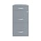 Space Solutions 14.25 in W 3 Drawer Vertical File Cabinet W/ Pencil Drawer, Platinum 25153 - alternate 3