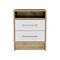 Homeroots 20" Wood Two Drawer Nightstand 477916 - alternate 1