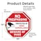 Signmission No Trespassing Protected by Video S, 10 inch X 10 inch, Vinyl Decal, 2PK OC-D-2PACK-10-92 - alternate 3