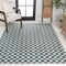Jonathan Y Aimee Traditional Cottage Checkerboard Turquoise/Cream 3 ft. x 5 ft. Indoor/Outdoor Area Rug TSN204E-3 - alternate 5