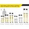 Toolpro Adjustable Stilts Aluminum, 24in to 40in With Soft Straps TP72441 - alternate 5
