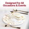 Smarty Had A Party White with Gold Waves Plastic Dinnerware Value Set, 240PK 310WHGVP-CASE - alternate 8