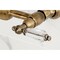 Kingston Brass Two-Handle Wall Mount Bridge Kitchen Faucet, Antique Brass KS2443WLL - alternate 5