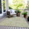 Homeroots 3' X 5' Artichoke Green And Ivory Abstract Washable Indoor Outdoor Area Rug 594893 - alternate 8