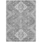 Homeroots 9' X 12' Gray And Ivory Medallion Washable Indoor Outdoor Area Rug 589042 - alternate 8