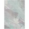 Homeroots 8' X 10' Blue Teal Blue And Gray Abstract Washable Indoor Outdoor Area Rug 611249 - alternate 8