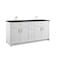 James Martin Vanities Bellshire 72" Double Vanity, Bright White w/ 3 CM Charcoal Soapstone Silestone Top 660-V72-BW-3CSP - alternate 8