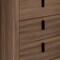 Homeroots 28" Black and White Solid and Manufactured Wood Multi Drawer Standard Chest 491552 - alternate 5