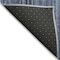 Homeroots 9' X 12' Blue Gray And Sky Blue Striped Washable Indoor Outdoor Area Rug 616368 - alternate 6