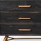 Homeroots 63" Dark Brown Solid Wood Six Drawer Double Dresser 473119 - alternate 8