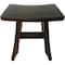 Homeroots 14" Brown Teak Shower Bench 376694 - alternate 1