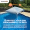 Sunjoy Pool Gazboe with  36in Wicker floating pool tray-Gray A109900300 - alternate 7