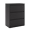 Hirsh 30 in W 3 Drawer Lateral File Cabinet, Black, A4/Legal/Letter 14974 - alternate 1