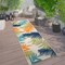 World Rug Gallery Palm Frond Indoor/Outdoor Runner Rug 4 ft x 6 ft Multi 5550MULTI27X10 - alternate 1