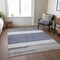 Homeroots 3' X 5' Denim Blue Ivory And Gray Abstract Washable Indoor Outdoor Area Rug 615260 - alternate 5