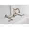 Kingston Brass Two-Handle Wall Mount Bridge Kitchen Faucet, Brushed Nickel KS2448AL - alternate 6