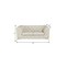 Homeroots 69in Beige And Gold Italian Leather Loveseat 477573 - alternate 6