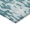 Homeroots 3' X 5' Teal Blue And Ivory Abstract Washable Indoor Outdoor Area Rug 613374 - alternate 8