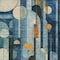 Homeroots 10' X 14' Blue Ivory And Copper Geometric Washable Indoor Outdoor Area Rug 604505 - alternate 9