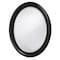 Homeroots 33" Black Oval Framed Accent Mirror 384187 - alternate 1