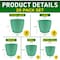 Lifemaster Planter Pots with Drainage Holes, Lightweight, Durable, Space-Saving, Mint, 20PK LMFLOPMIT520 - alternate 6