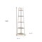 Homeroots 67" White Wood Five Tier Corner Bookcase 569061 - alternate 8