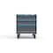 Strong Hold 3 drawer cabinet - (2x 6in, 1x 10in) - Blue accents - Electronic Lock S3036-PCRAS-0302FS - alternate 1