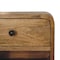 Homeroots 12" Beige Solid Wood Square One Drawer Floating Nightstand 651485 - alternate 12