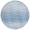 Homeroots 8' Navy Blue And Sky Blue Round Abstract Washable Indoor Outdoor Area Rug 587400 - alternate 8