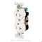 Leviton Straight Blade Receptacle, 5-20R, 20 A, 125V AC, Flush Mount, Self-Grounded TBR20-E - alternate 2