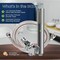 Supply Giant High Pressure Single Function Round Rainfall Showerhead, 2.5 GPM, 2in Face Diameter 74-922I - alternate 7