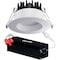 Goodlite LED Regress Round Slim Ceiling Light with Junction Box, RS3/10W/R/LED/5CCT 750 Lumen, 10W G-48337 - alternate 1