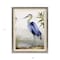 Homeroots Blue Heron Framed Art Silver Picture Frame Print Wall Art 416428 - alternate 4