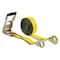 Mytee Products 2inx15ft Ratchet Straps w/ Twisted Snap Hooks Tow Straps for Trailers Truck RS215SH - alternate 1